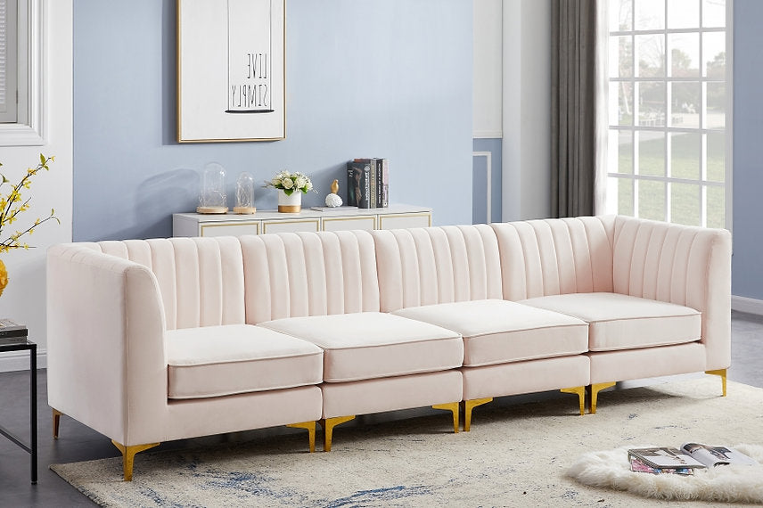 Alina Velvet Modular Sofa L