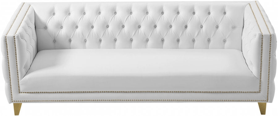 Michelle Faux Leather Sofa