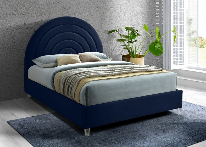 Rainbow Velvet Bed