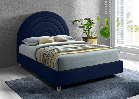 Rainbow Velvet Bed