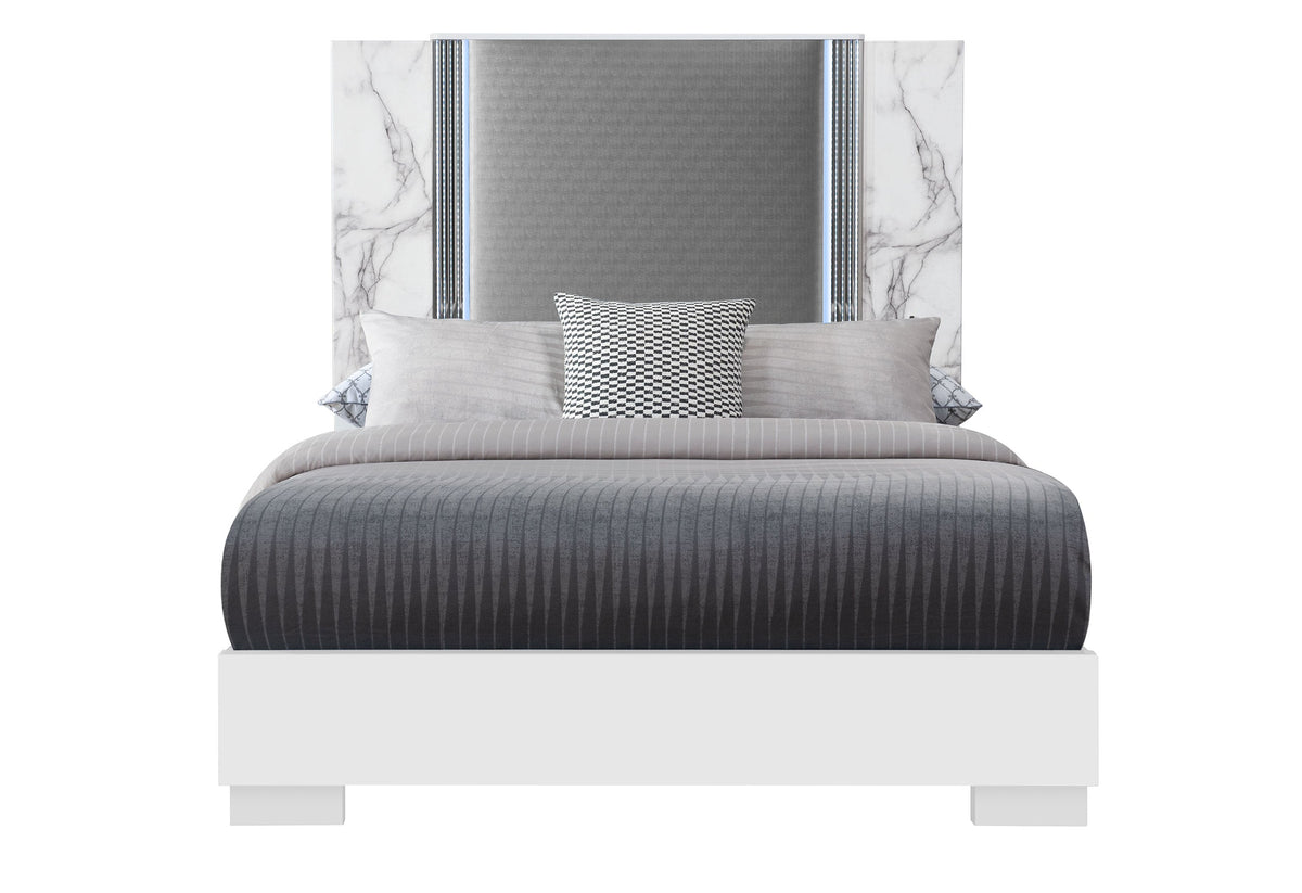 YLIME-WHITE MARBLE-QB W/LED-N