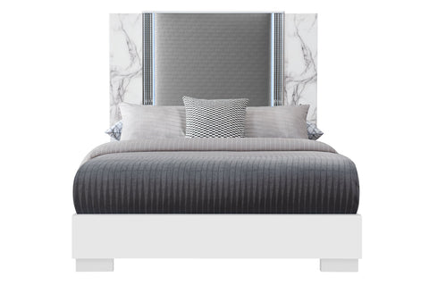 YLIME-WHITE MARBLE-QB W/LED-N